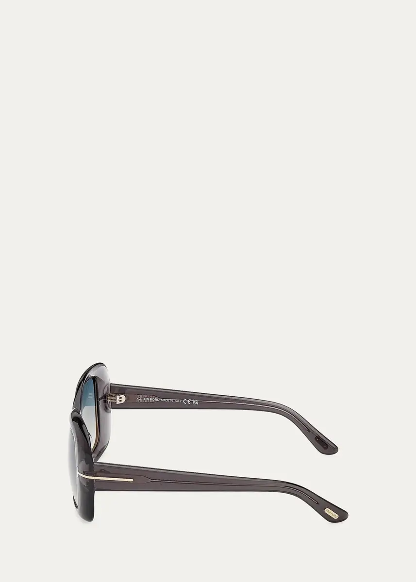 Tom Ford Sandra-02 52MM Square Sunglasses | Thumbnail 4 Tom Ford Sandra-02 52MM Square Sunglasses | Thumbnail 4