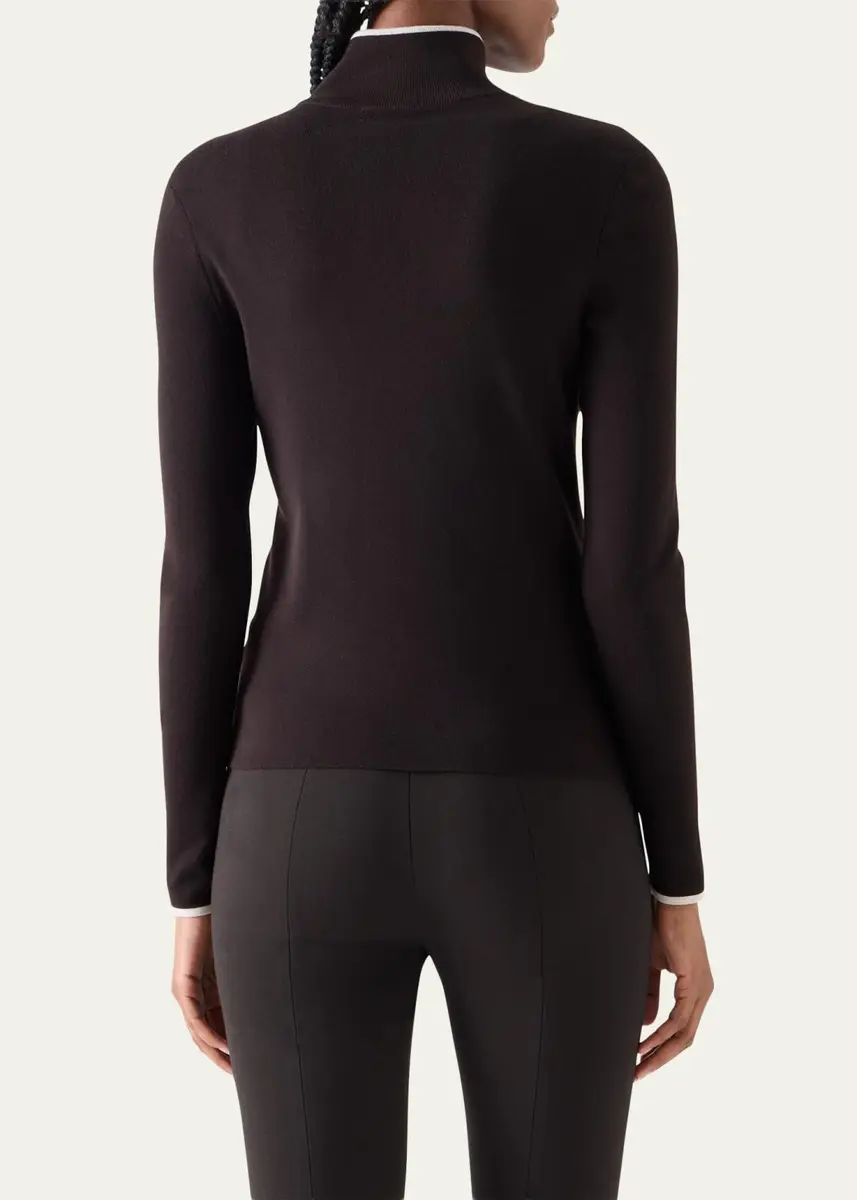 Akris punto Merino Wool Knit Zip Cardigan | Thumbnail 3 Akris punto Merino Wool Knit Zip Cardigan | Thumbnail 3
