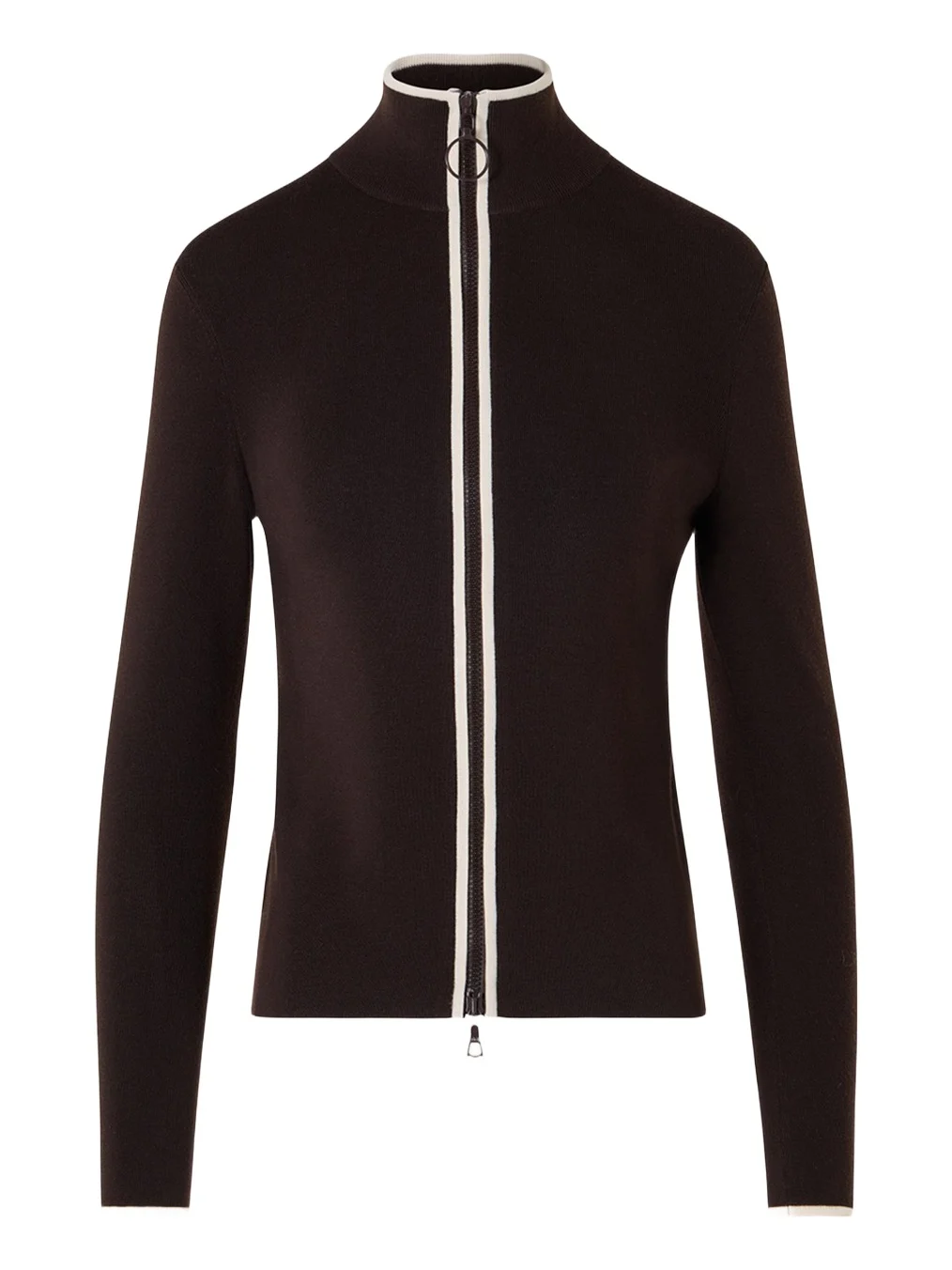 Merino Wool Knit Zip Cardigan Merino Wool Knit Zip Cardigan