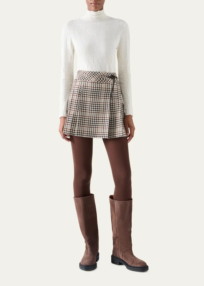 Akris punto Wool Textured Knit Sweater | Thumbnail 2 Akris punto Wool Textured Knit Sweater | Thumbnail 2