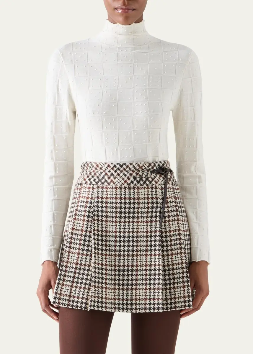 Akris punto Wool Textured Knit Sweater | Thumbnail 4 Akris punto Wool Textured Knit Sweater | Thumbnail 4