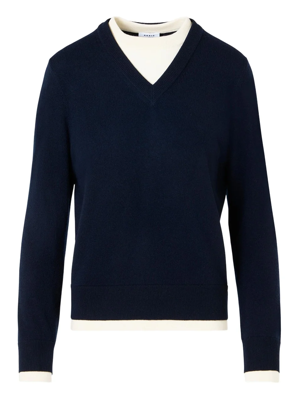 Layered Wool-Cashmere Sweater Layered Wool-Cashmere Sweater