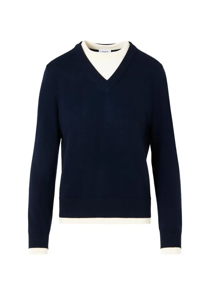 Akris punto Layered Wool-Cashmere Sweater | Image 1 Akris punto Layered Wool-Cashmere Sweater | Image 1