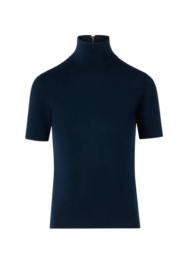 Akris punto Mock Turtleneck Stretch Wool Top | Image 1 Akris punto Mock Turtleneck Stretch Wool Top | Image 1