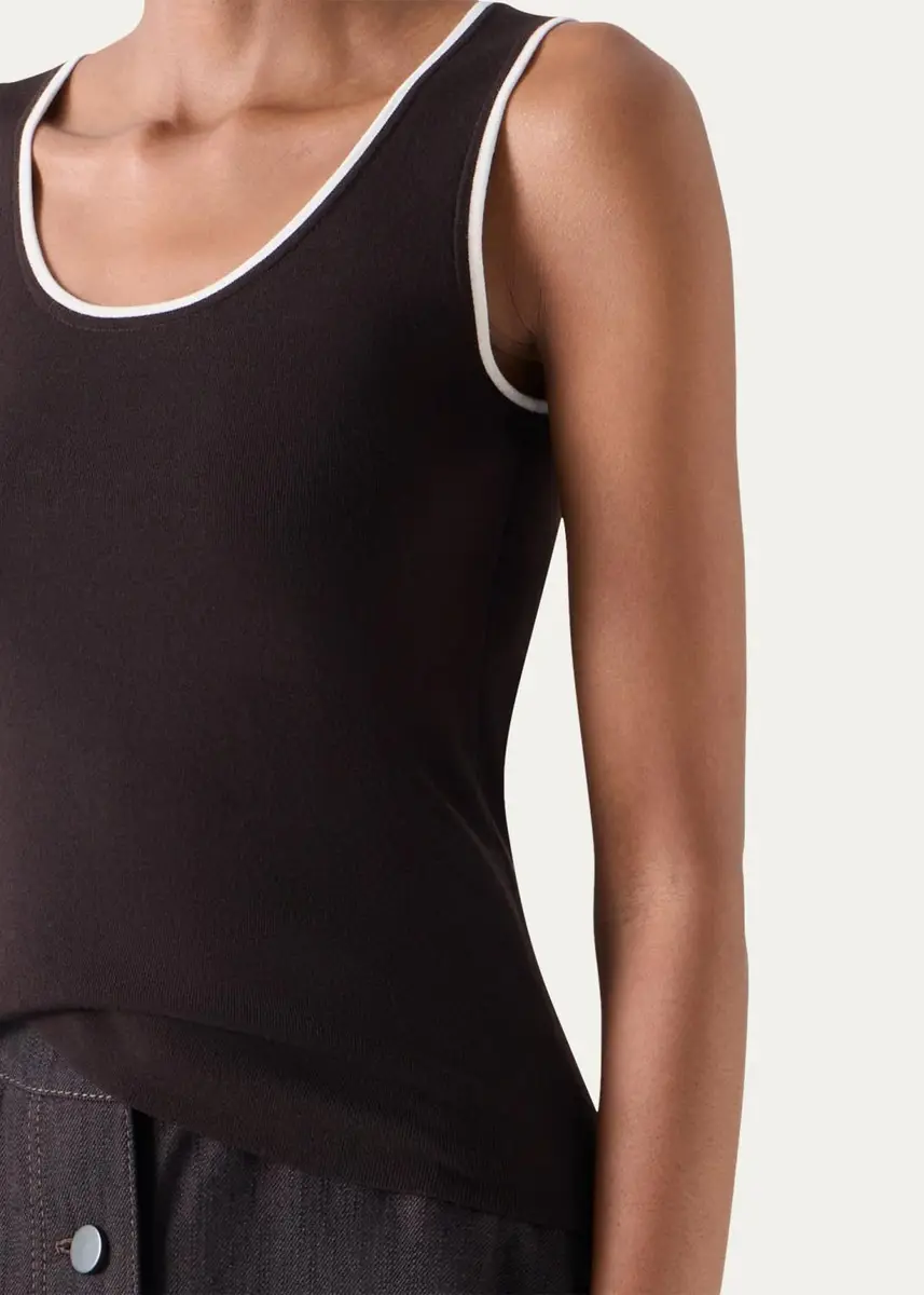 Akris punto Merino Wool Knit Tank Top | Thumbnail 5 Akris punto Merino Wool Knit Tank Top | Thumbnail 5