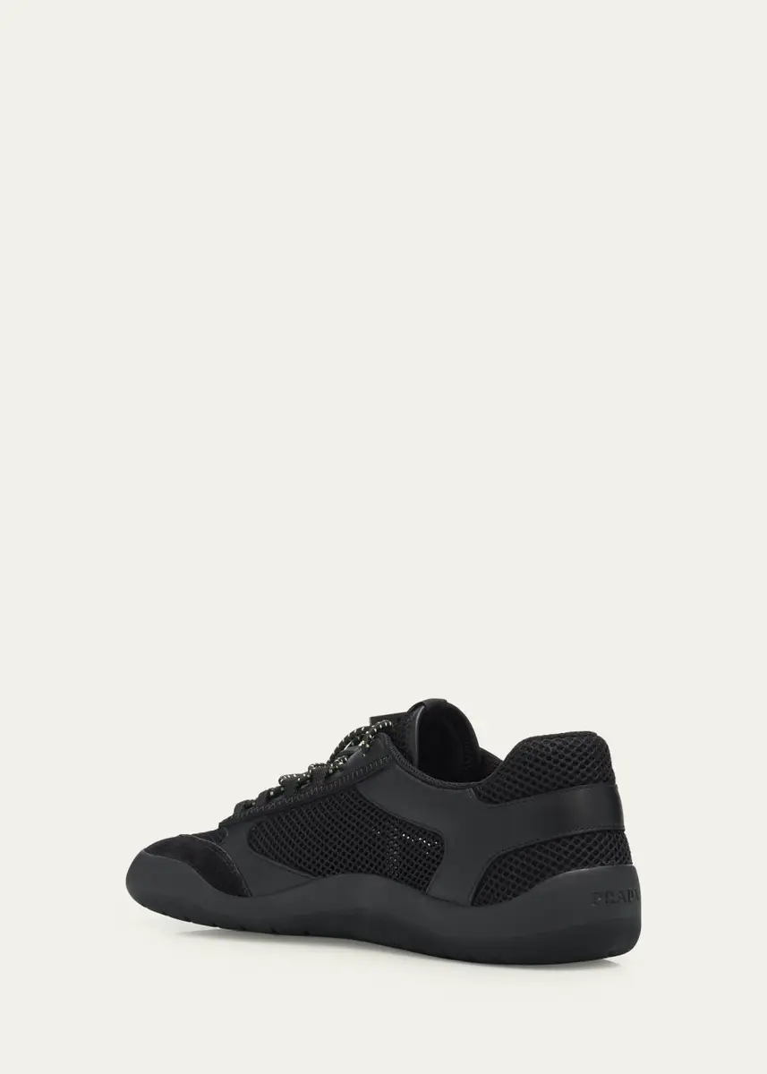 Prada Speedrock Mesh Fabric Sneakers | Thumbnail 4 Prada Speedrock Mesh Fabric Sneakers | Thumbnail 4