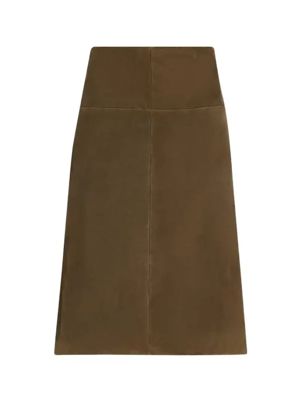 Irine Suede Midi Skirt