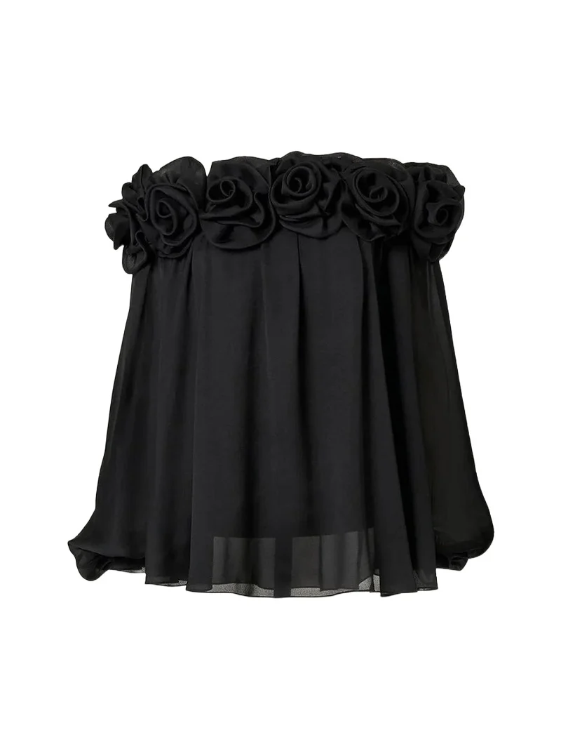 Carolina Herrera Rosette Off-the-Shoulder Blouse