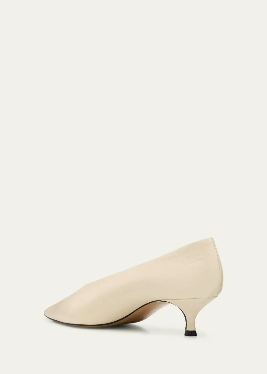 Le Monde Béryl 50mm Babouche Leather Kitten-Heel Pumps | Thumbnail 4 Le Monde Béryl 50mm Babouche Leather Kitten-Heel Pumps | Thumbnail 4