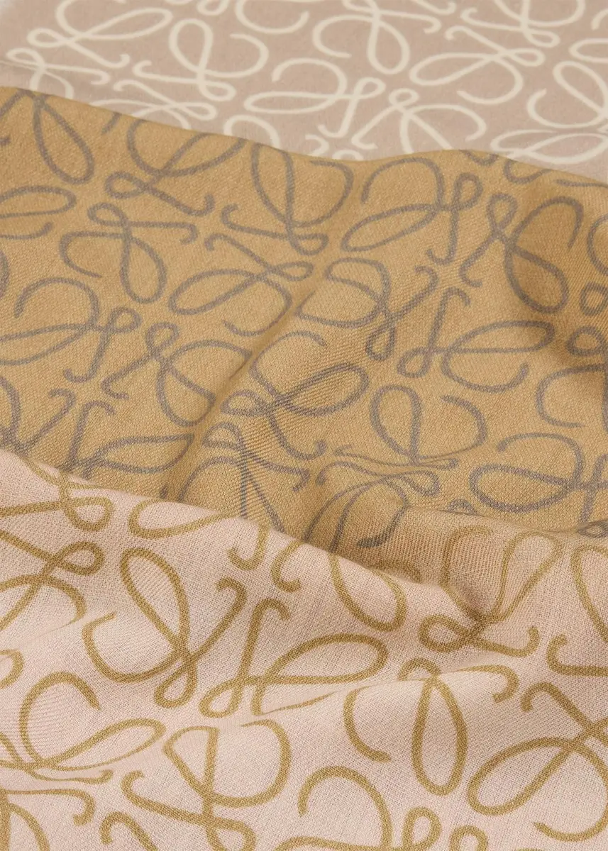 Loewe Anagram Wool Silk Scarf | Thumbnail 5