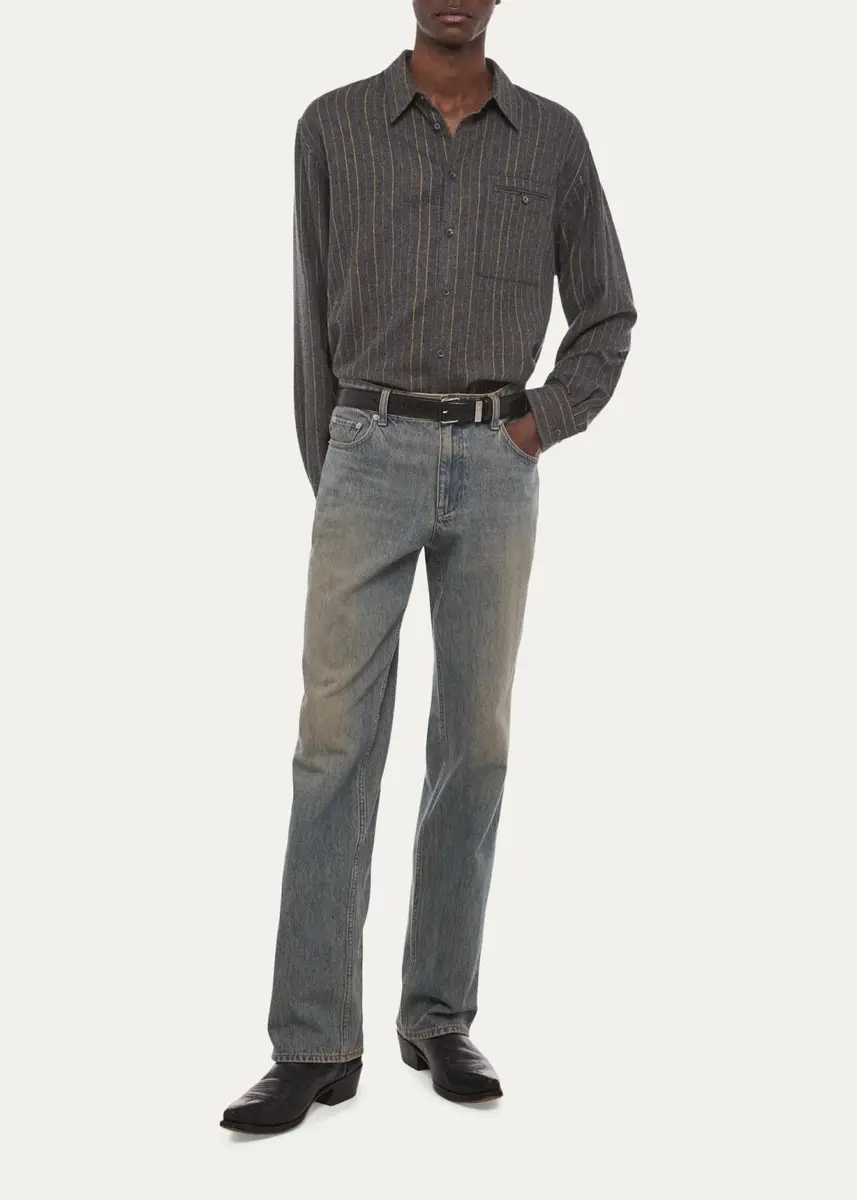 Helmut Lang Men's Vintage Wash Straight-Fit Jeans | Thumbnail 2 Helmut Lang Men's Vintage Wash Straight-Fit Jeans | Thumbnail 2