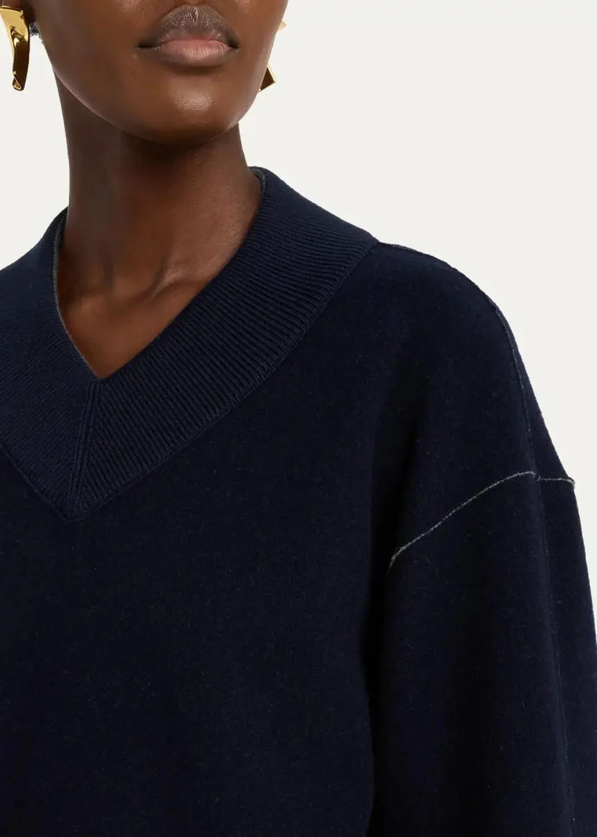 Lafayette 148 New York V-Neck Reversible Knit Sweater | Thumbnail 5 Lafayette 148 New York V-Neck Reversible Knit Sweater | Thumbnail 5