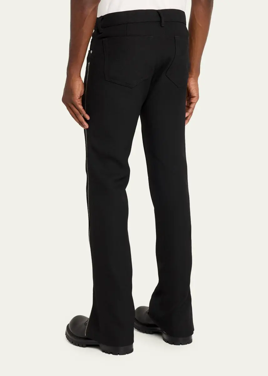 Rick Owens Men's Vega Wool Zip-Cuff Jeans | Thumbnail 3 Rick Owens Men's Vega Wool Zip-Cuff Jeans | Thumbnail 3