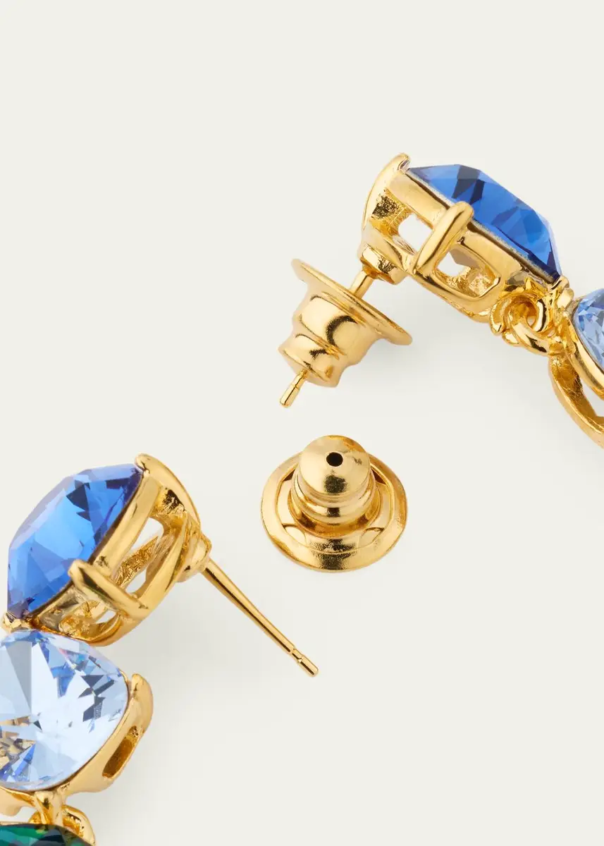 Oscar de la Renta Rhinestone Gallery Drop Earrings | Thumbnail 4