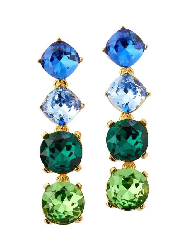 Rhinestone Gallery Drop Earrings