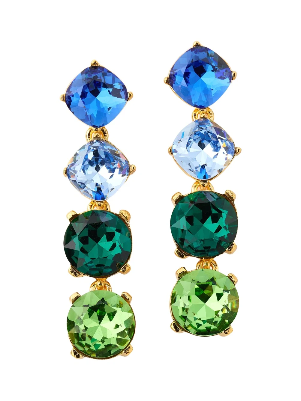 Rhinestone Gallery Drop Earrings Rhinestone Gallery Drop Earrings