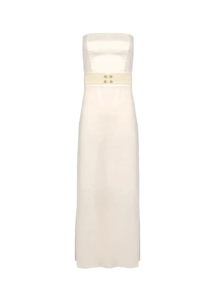 Vix Lian Strapless Midi Dress | Image 1 Vix Lian Strapless Midi Dress | Image 1