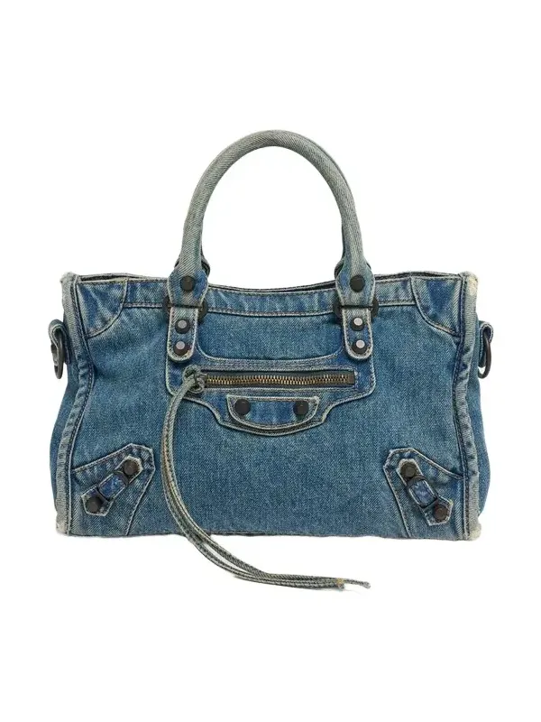 Balenciaga Le City Small Denim Tote Bag