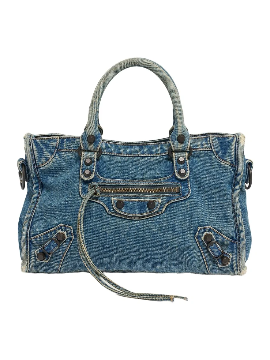 Le City Small Denim Tote Bag