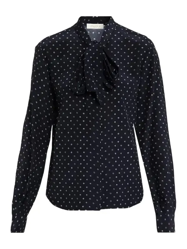 Polka Dot Silk Crepe De Chine Blouse Polka Dot Silk Crepe De Chine Blouse