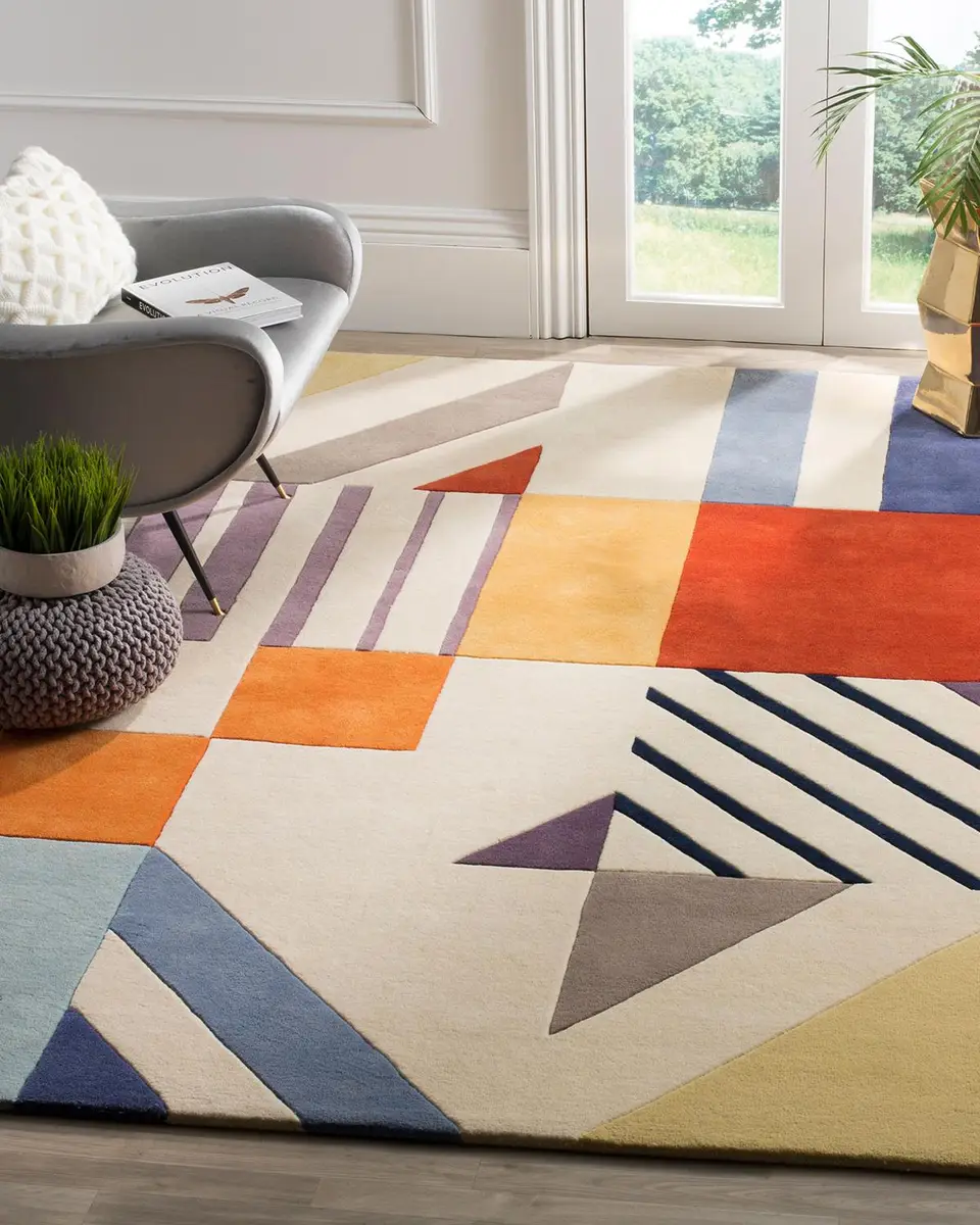Safavieh Dustan Hand-Tufted Rug | Image 1 Safavieh Dustan Hand-Tufted Rug | Image 1