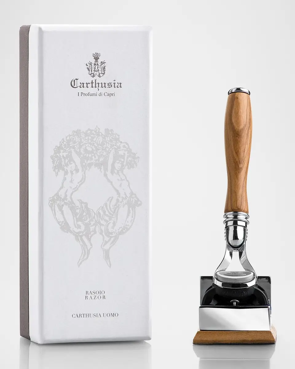 Carthusia Men's Salone da Barba Fusion Razor with Base | Thumbnail 2 Carthusia Men's Salone da Barba Fusion Razor with Base | Thumbnail 2