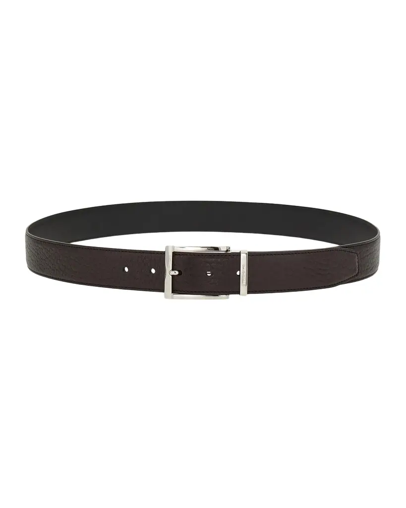 Ferragamo Men's Double Adjustable Leather Belt | Image 1 Ferragamo Men's Double Adjustable Leather Belt | Image 1