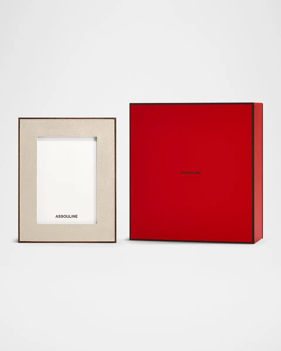ASSOULINE Heritage Leather Frame, 5" x 7" | Thumbnail 3 ASSOULINE Heritage Leather Frame, 5" x 7" | Thumbnail 3