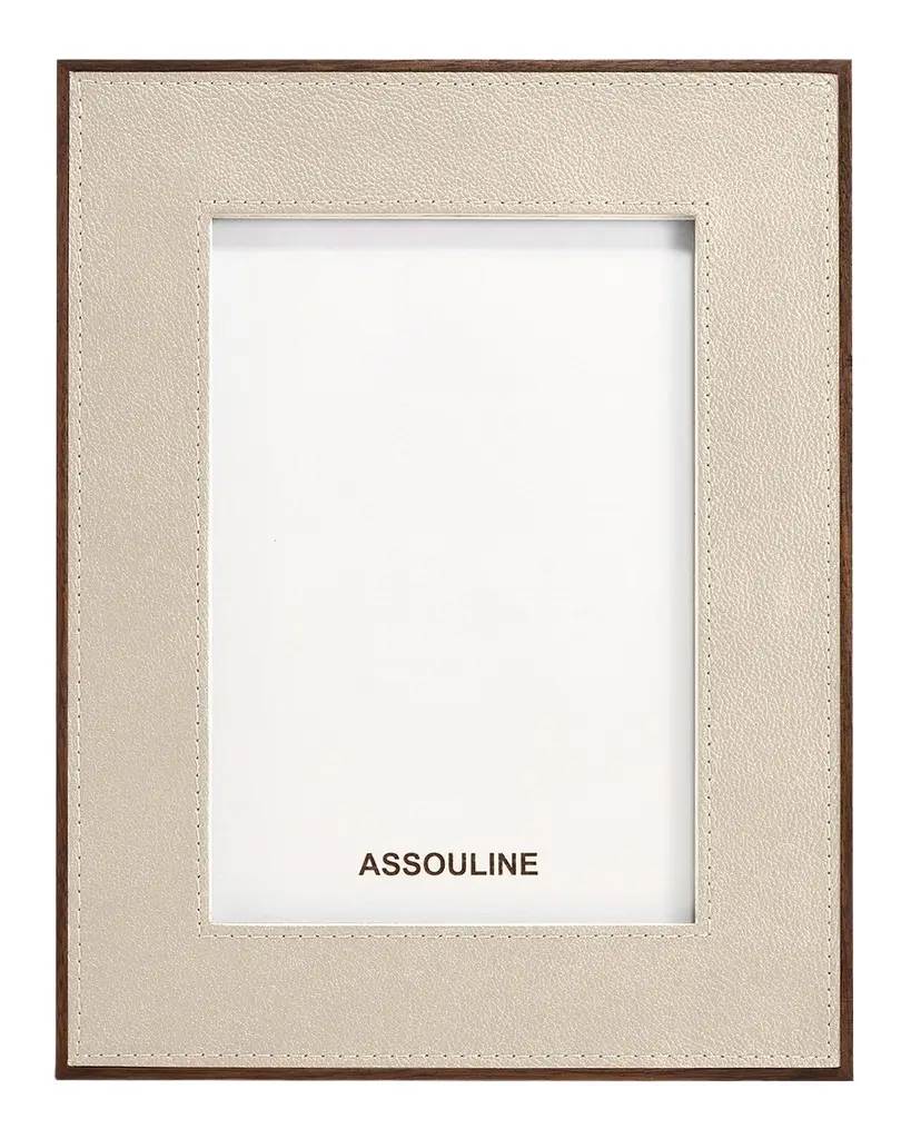 ASSOULINE Heritage Leather Frame, 5" x 7"