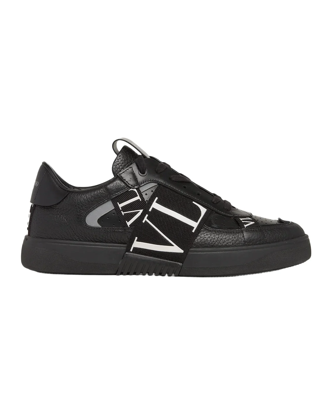 Valentino Garavani Men's VL7N Logo-Web Leather Sneakers