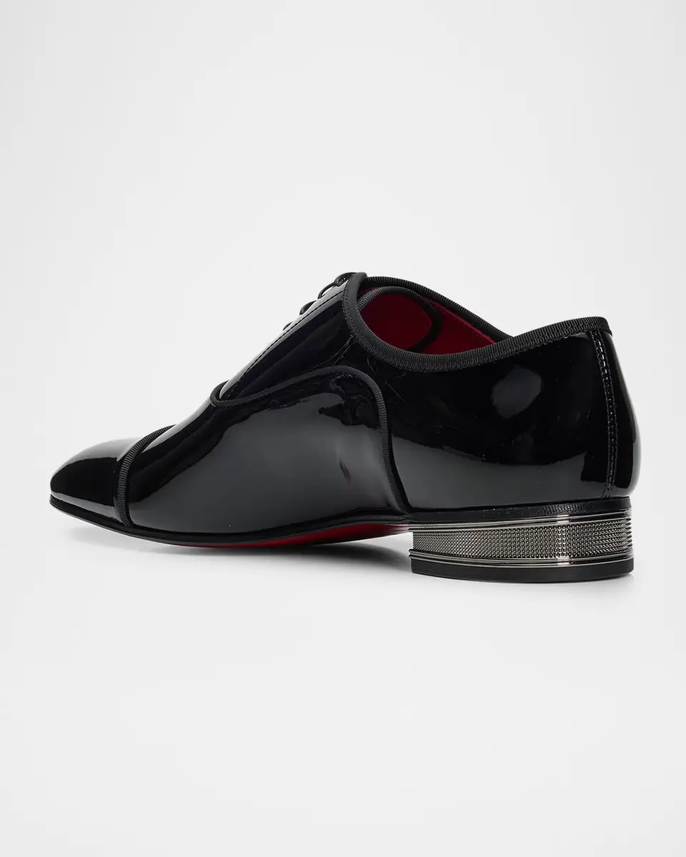 Christian Louboutin Men's Greggo Galvin Patent Leather Oxford Shoes | Thumbnail 4 Christian Louboutin Men's Greggo Galvin Patent Leather Oxford Shoes | Thumbnail 4
