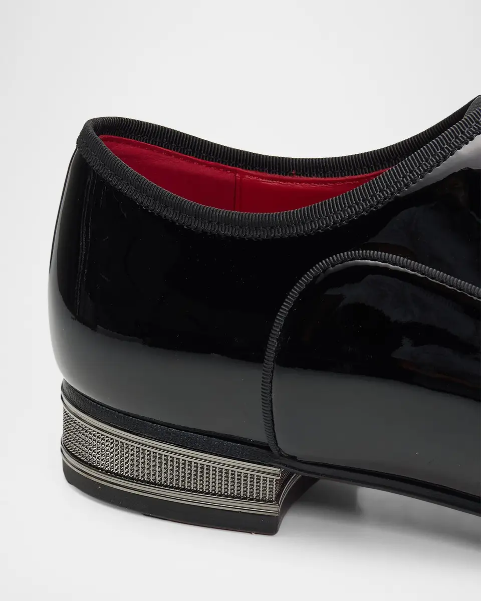 Christian Louboutin Men's Greggo Galvin Patent Leather Oxford Shoes | Thumbnail 5 Christian Louboutin Men's Greggo Galvin Patent Leather Oxford Shoes | Thumbnail 5