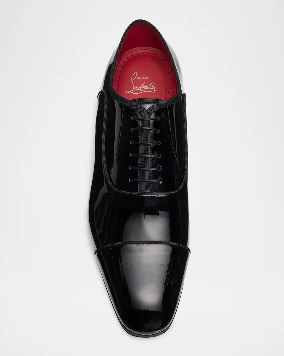 Christian Louboutin Men's Greggo Galvin Patent Leather Oxford Shoes | Thumbnail 6 Christian Louboutin Men's Greggo Galvin Patent Leather Oxford Shoes | Thumbnail 6