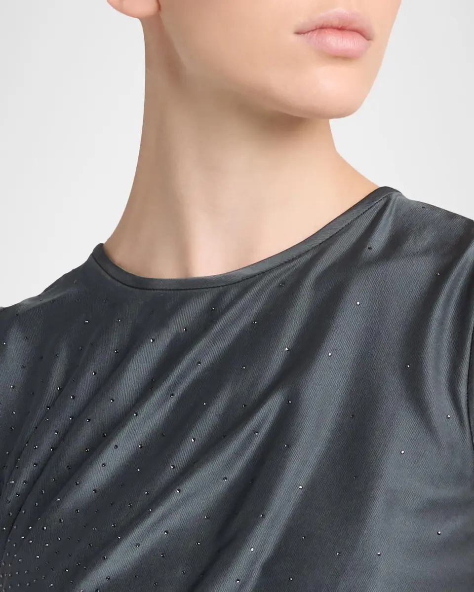 Giorgio Armani Embellished Ruched Long Sleeveless Dress | Thumbnail 5