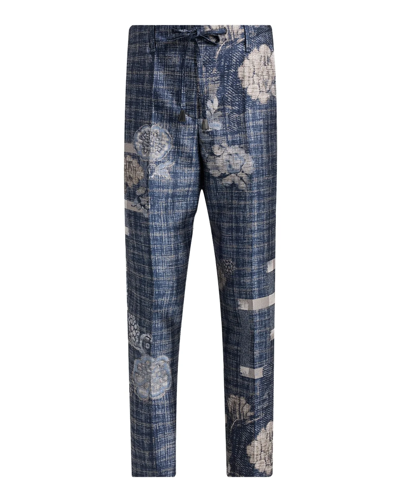 Cropped Floral Embroidered Trousers Cropped Floral Embroidered Trousers