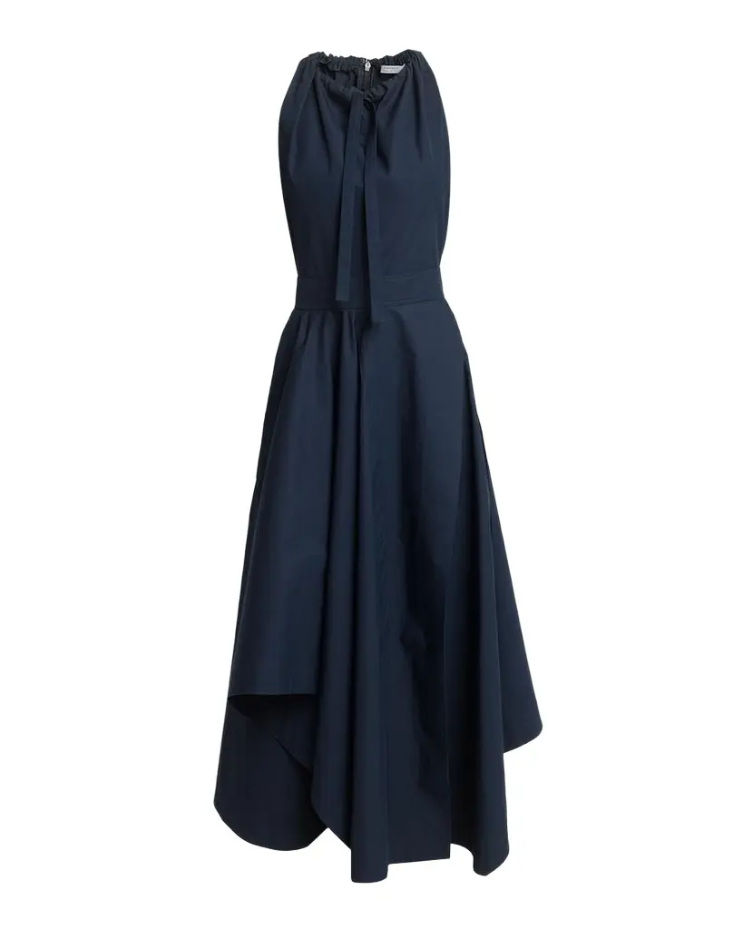 Givenchy Asymmetric Cotton Poplin Sleeveless Midi Dress | Image 1 Givenchy Asymmetric Cotton Poplin Sleeveless Midi Dress | Image 1