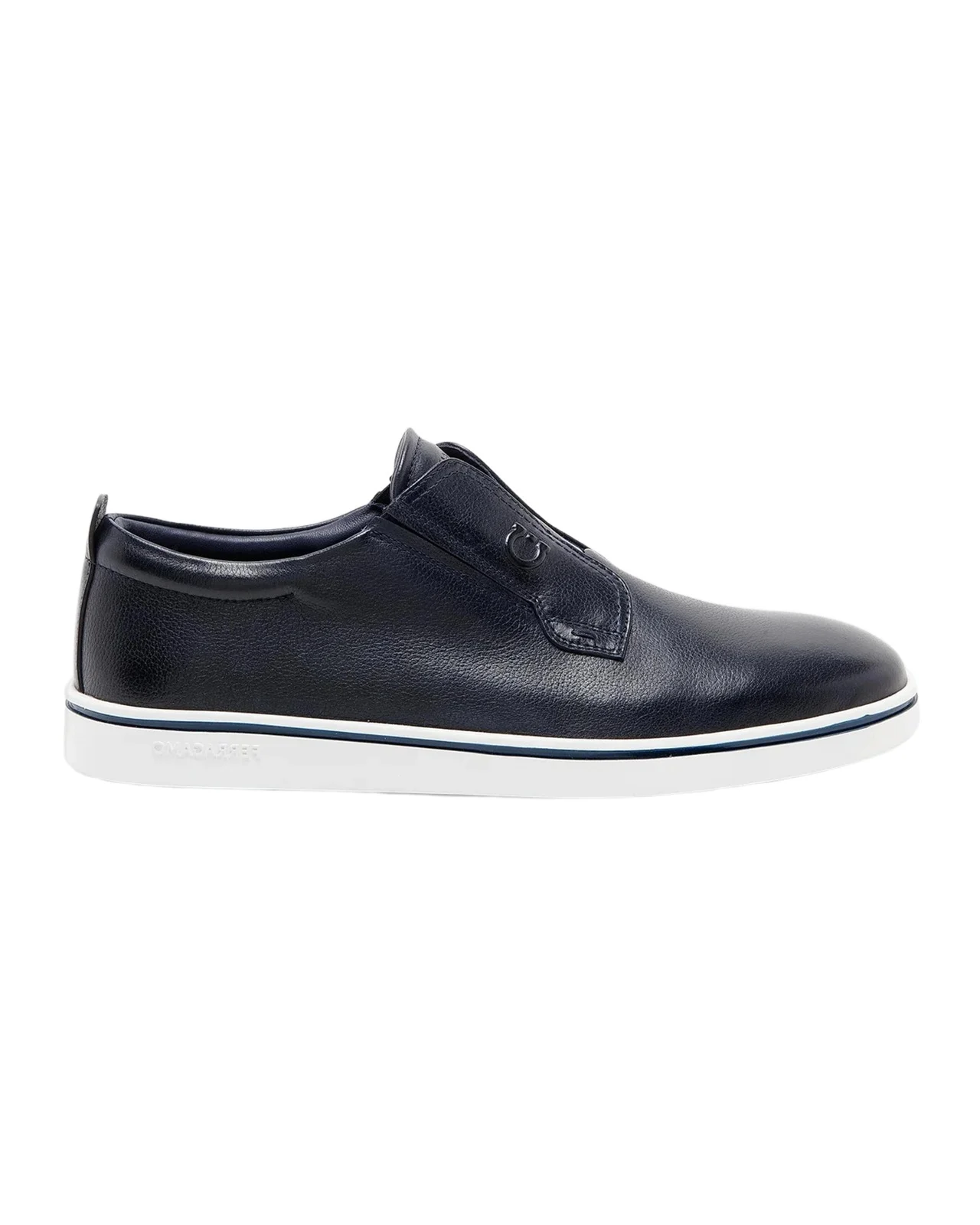 Ferragamo Men's Alfievit Leather Slip-On Sneakers