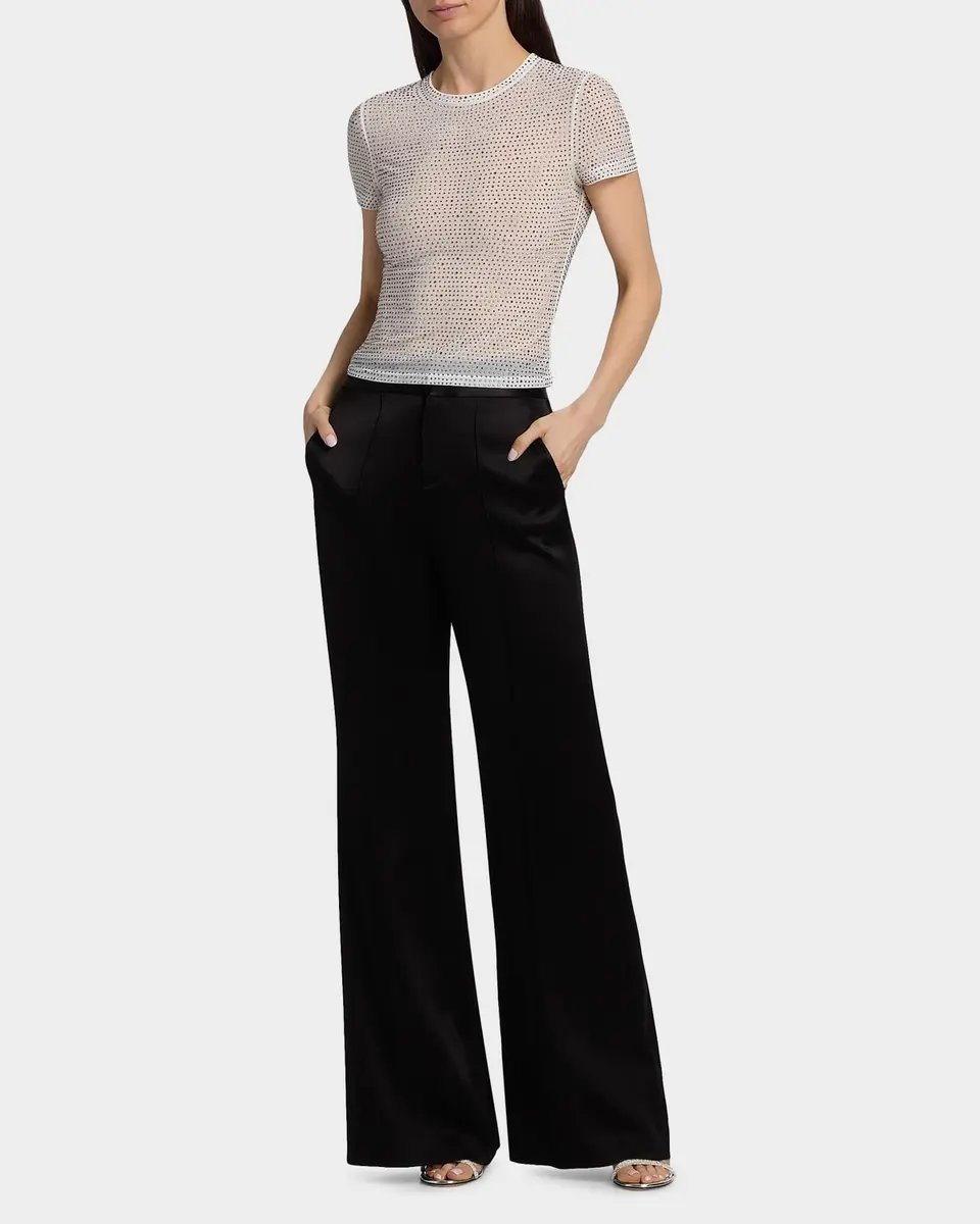 Alice + Olivia Tess Crystal-Embellished T-Shirt | Thumbnail 2