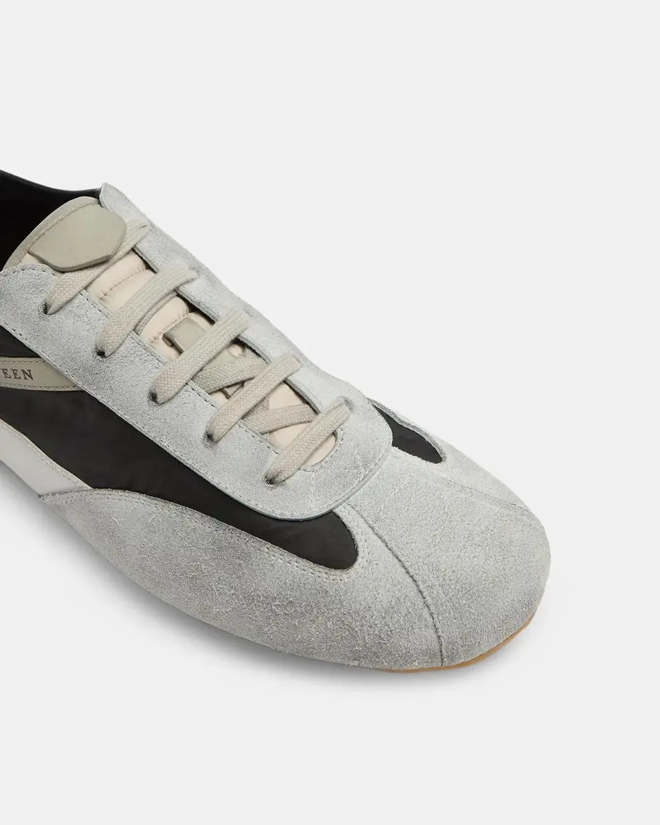 Alexander McQueen Men's Boxe Mixed Media Low-Top Sneakers | Thumbnail 3 Alexander McQueen Men's Boxe Mixed Media Low-Top Sneakers | Thumbnail 3