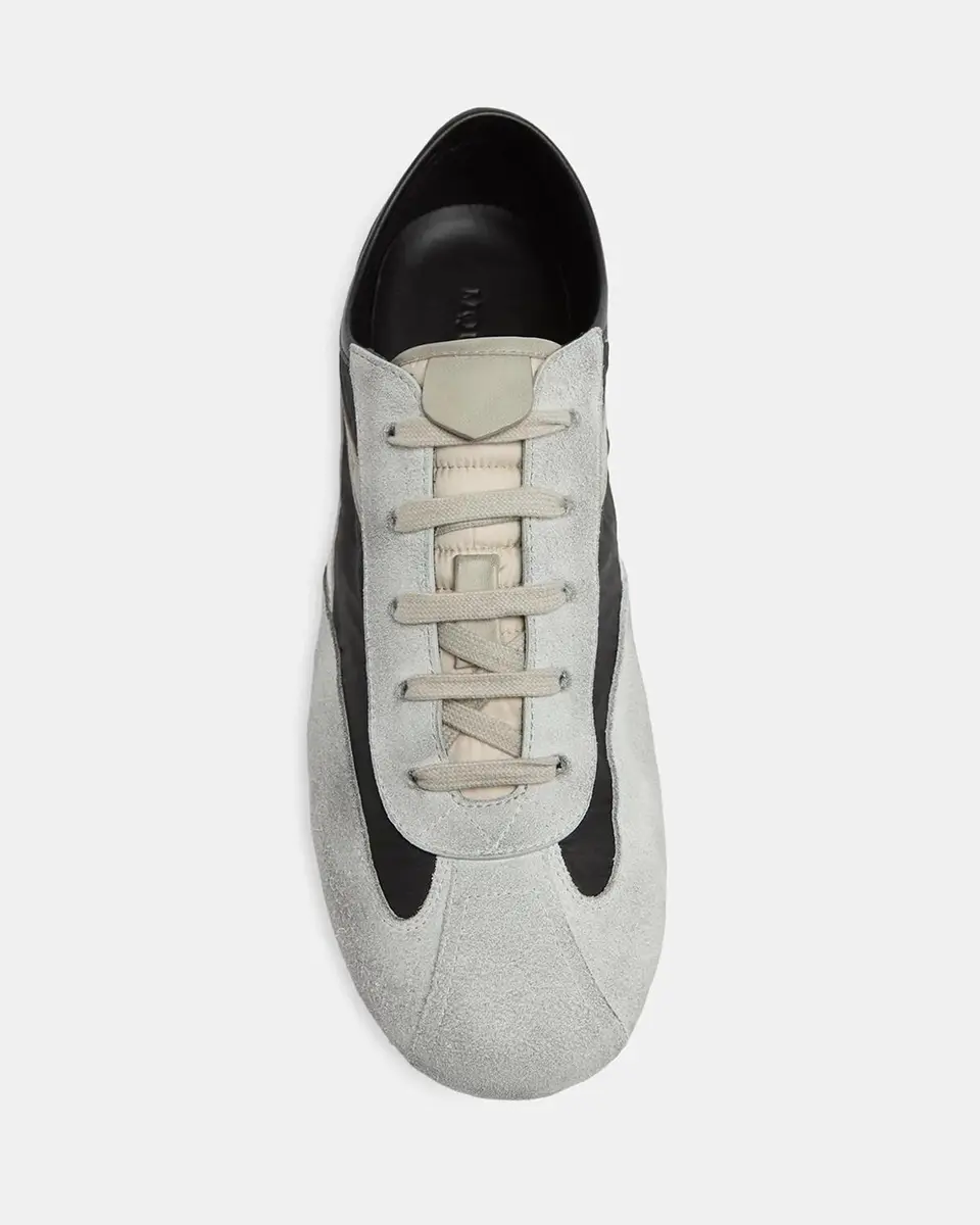 Alexander McQueen Men's Boxe Mixed Media Low-Top Sneakers | Thumbnail 4 Alexander McQueen Men's Boxe Mixed Media Low-Top Sneakers | Thumbnail 4