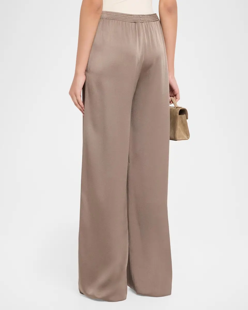 Fabiana Filippi Wide-Leg Envers Satin Pants | Thumbnail 3 Fabiana Filippi Wide-Leg Envers Satin Pants | Thumbnail 3