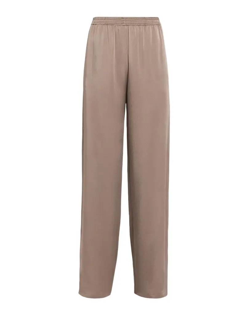 Fabiana Filippi Wide-Leg Envers Satin Pants | Image 1 Fabiana Filippi Wide-Leg Envers Satin Pants | Image 1