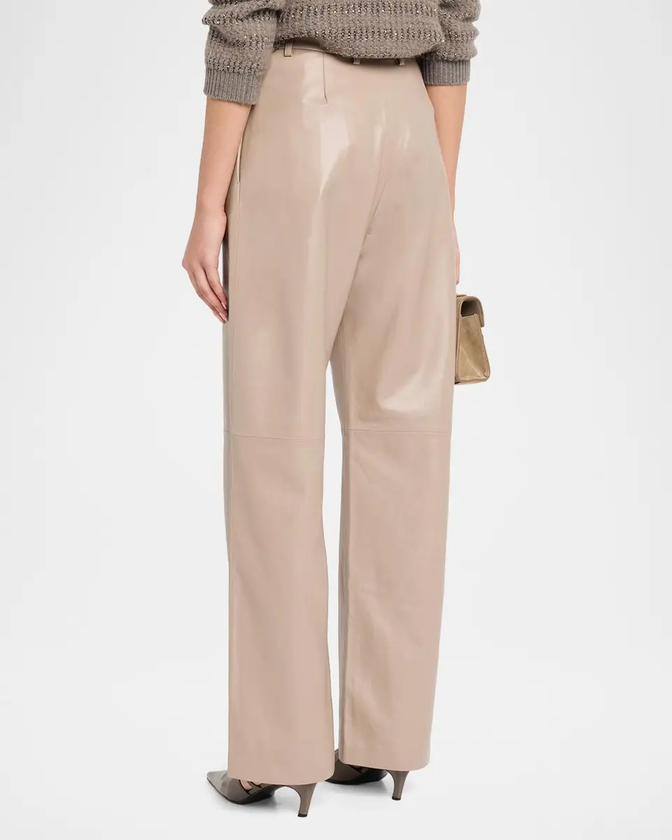 Fabiana Filippi Leather Wide-Leg Pants | Thumbnail 3
