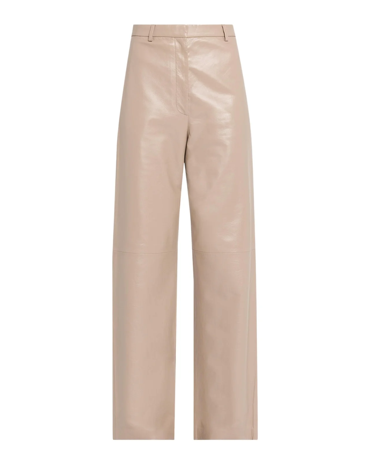 Leather Wide-Leg Pants