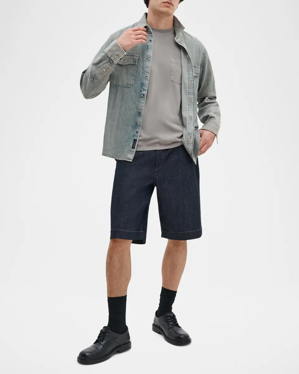 rag & bone Men's Cotton Garment-Dyed Pocket T-Shirt | Thumbnail 2 rag & bone Men's Cotton Garment-Dyed Pocket T-Shirt | Thumbnail 2