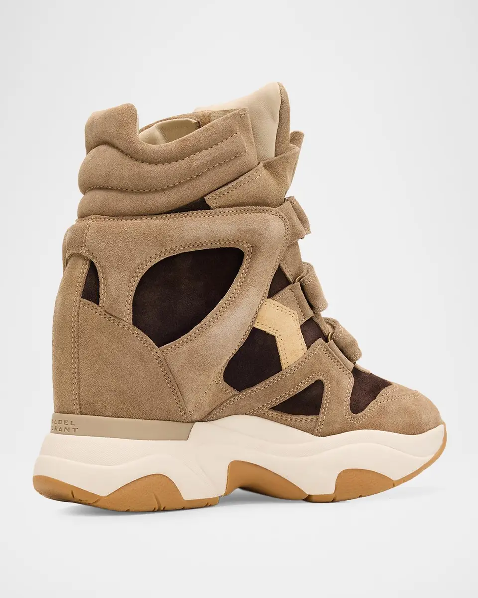 Isabel Marant Balskee Mixed Leather High-Top Sneakers | Thumbnail 2 Isabel Marant Balskee Mixed Leather High-Top Sneakers | Thumbnail 2