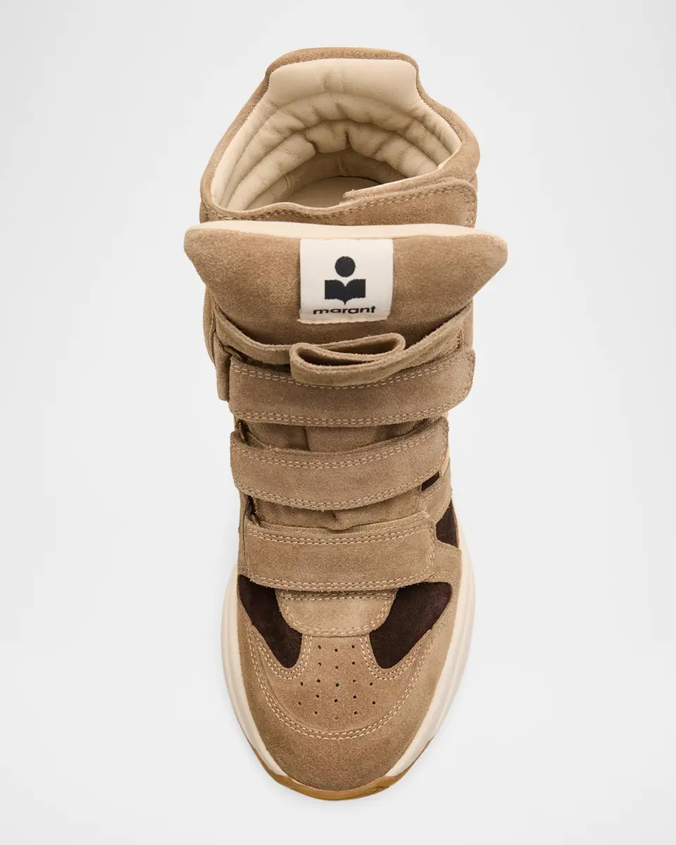 Isabel Marant Balskee Mixed Leather High-Top Sneakers | Thumbnail 4 Isabel Marant Balskee Mixed Leather High-Top Sneakers | Thumbnail 4