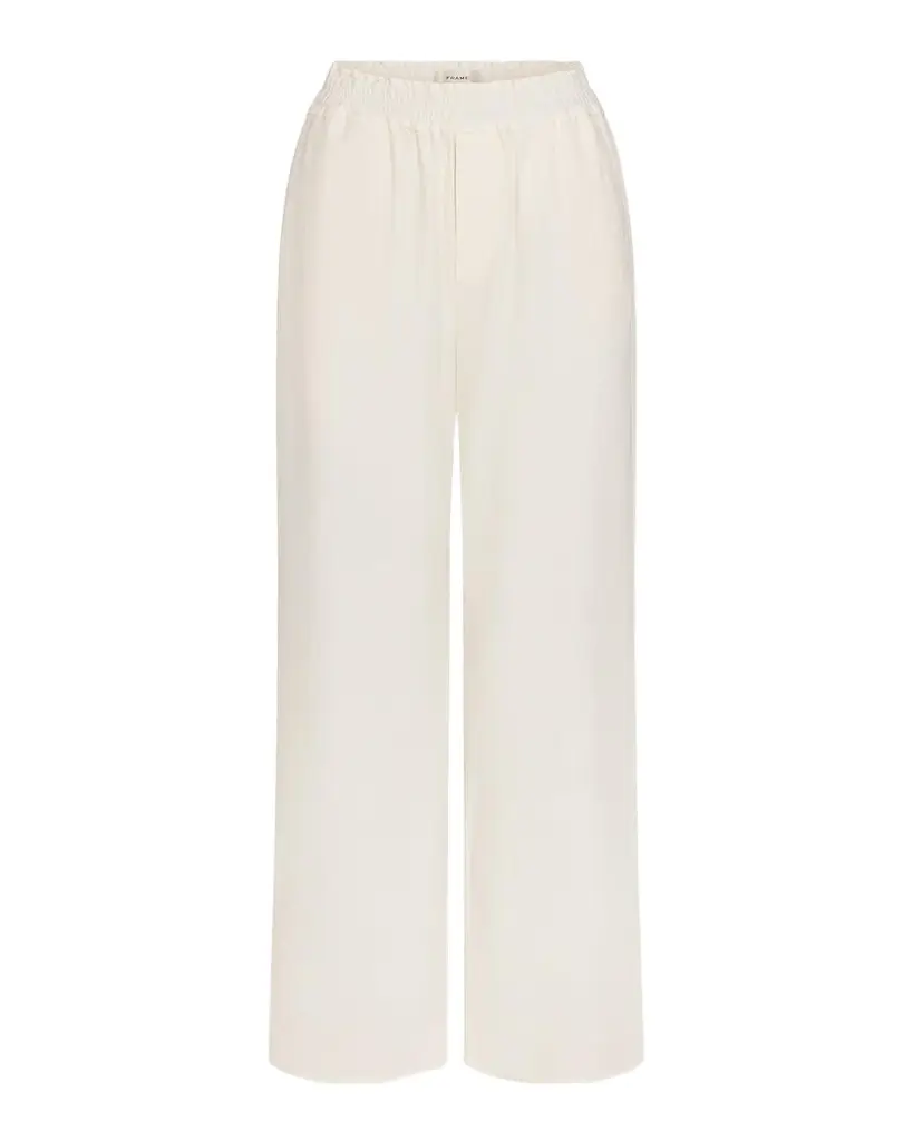 FRAME x Sotheby's Relaxed Cotton Pants | Image 1 FRAME x Sotheby's Relaxed Cotton Pants | Image 1
