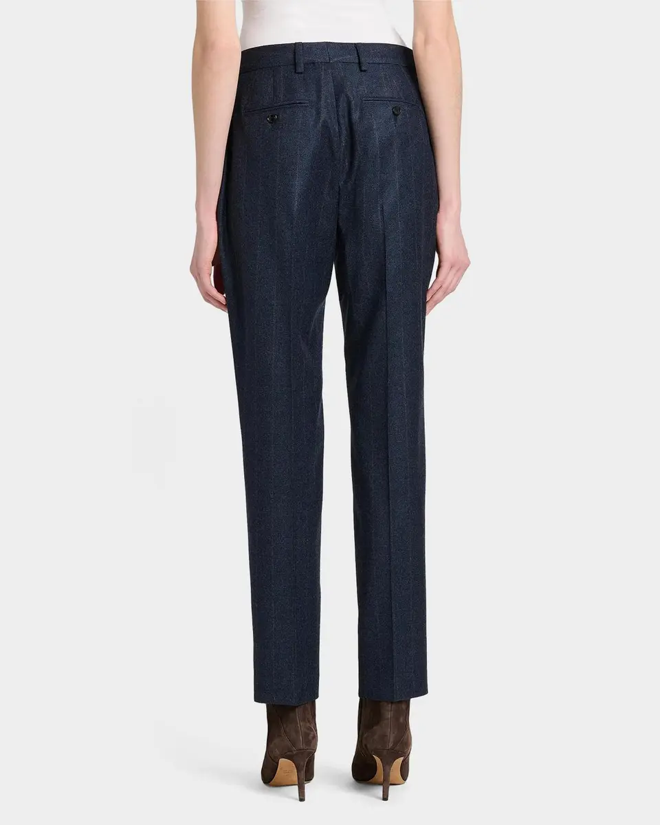Kiton Pinstriped Stretch Wool Trousers | Thumbnail 3 Kiton Pinstriped Stretch Wool Trousers | Thumbnail 3