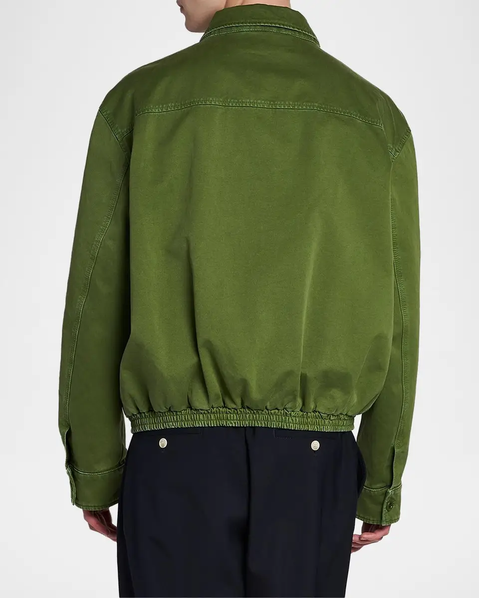 Marni Spread Collar Cotton Blouson Jacket | Thumbnail 3 Marni Spread Collar Cotton Blouson Jacket | Thumbnail 3